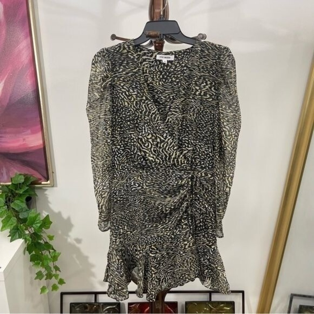 New STEVE MADDEN Nyla Long Sleeve Mini Dress Size 8